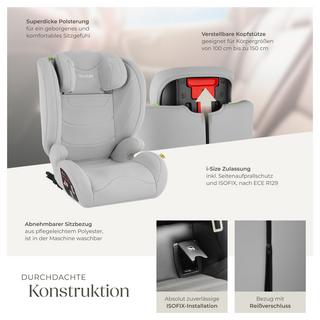 Tectake  Siège auto LEVI i-Size avec base ISOFIX 