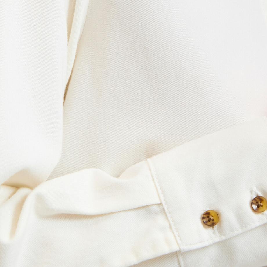 La Redoute Collections Blusa a maniche lunghe con collo alto arricciato  