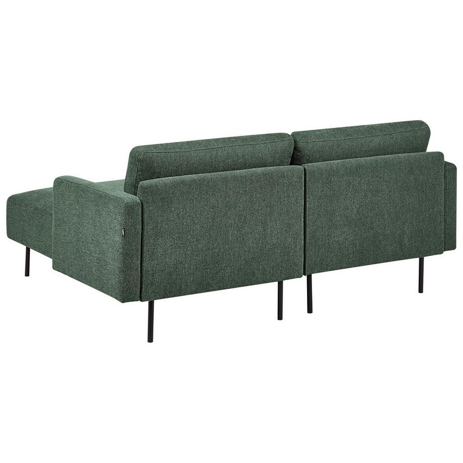 Beliani Canapé d'angle gauche en Tissu  BREDA  