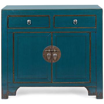 Commode Jinan Bleu 2 portes 2 tiroirs