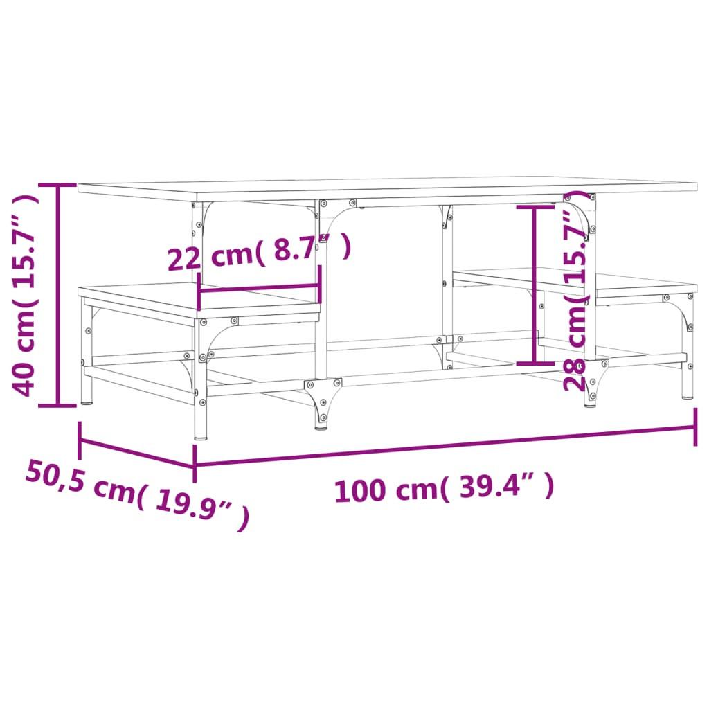 VidaXL Couchtisch holzwerkstoff  