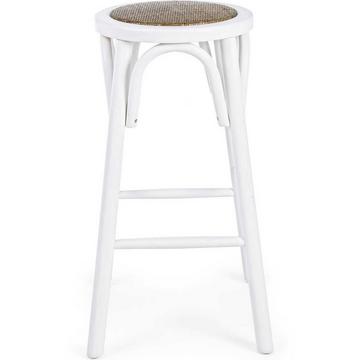 Tabouret de bar Circle Blanc