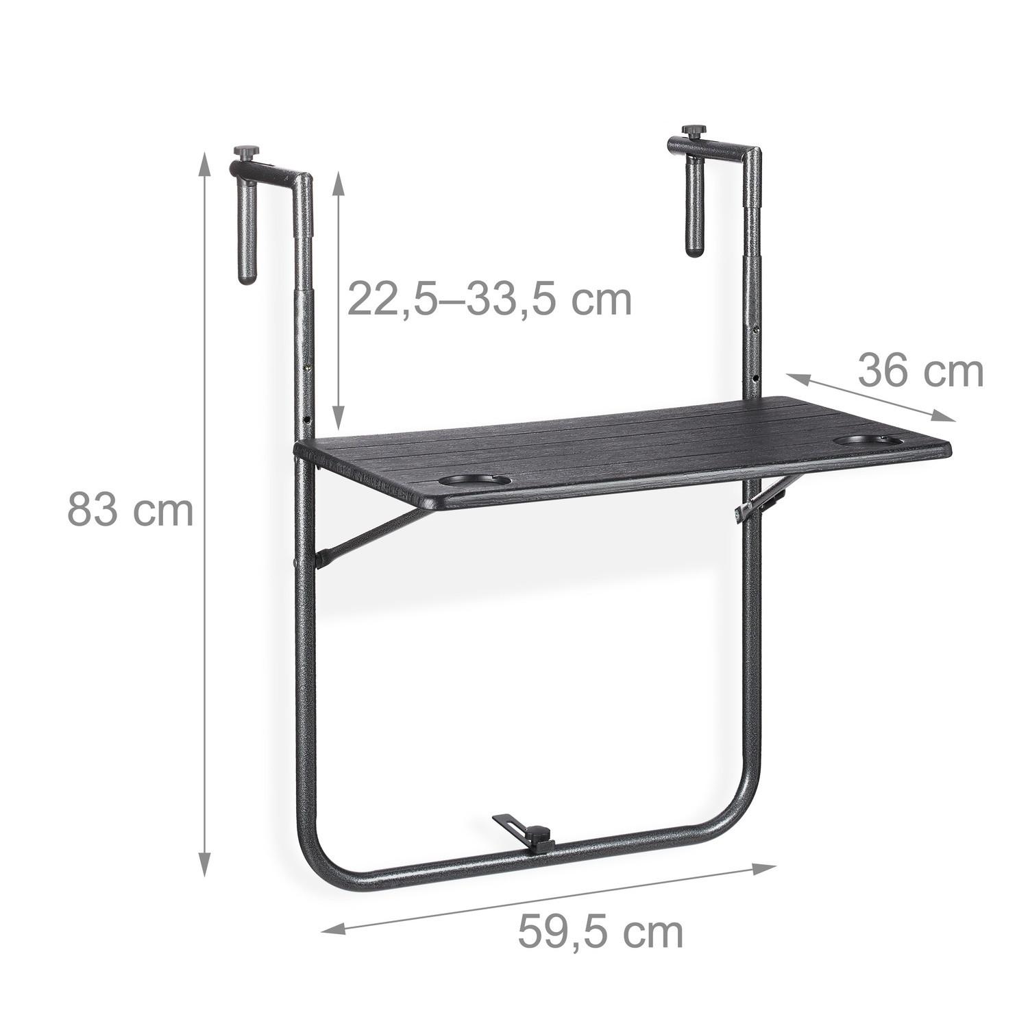 B2X Tavolo da balcone pieghevole  