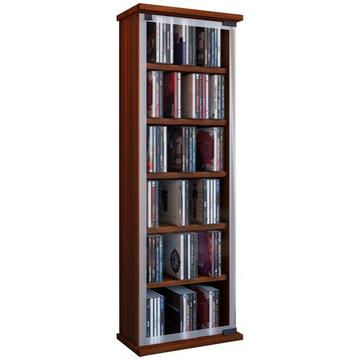 Holz CD DVD Stand Regal Schrank Aufbewahrung Standregal Ständer Classic Glastür