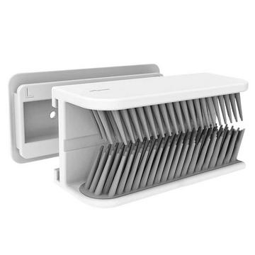 Attrape-cheveux mural pour douche - blanc