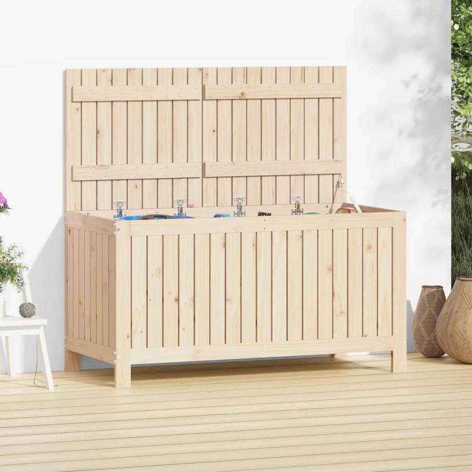VidaXL Boîte de rangement de jardin bois  