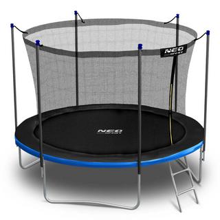 B2X Trampoline de jardin 312 cm avec filet de sécurité intérieur et échelle Neo-Sport  