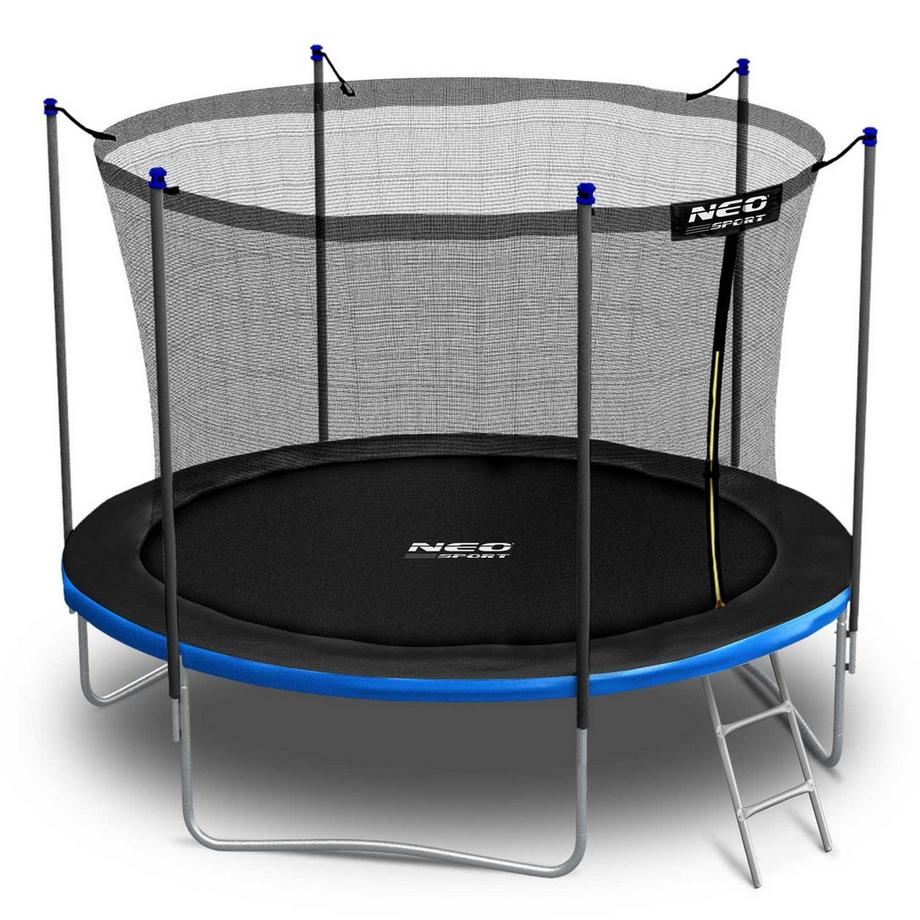 B2X Trampolin für den Garten 312 cm mit innerem Sicherheitsnetz und Leiter Neo-Sport  