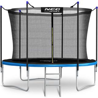 B2X Trampoline de jardin 312 cm avec filet de sécurité intérieur et échelle Neo-Sport  