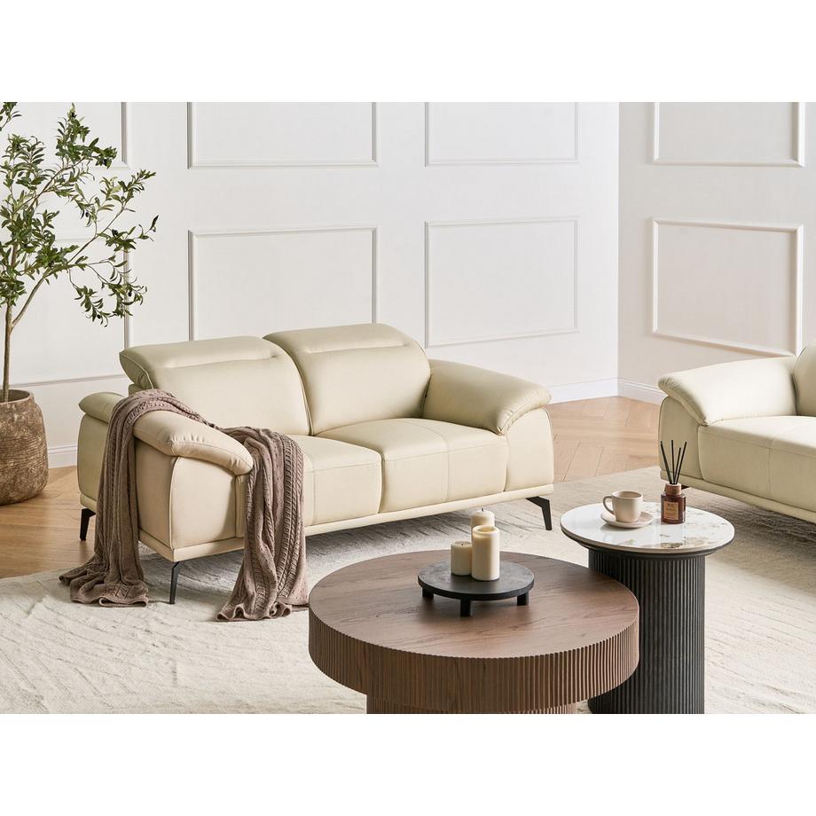Beliani Canapé 2 places en Tissu  VEJEN  