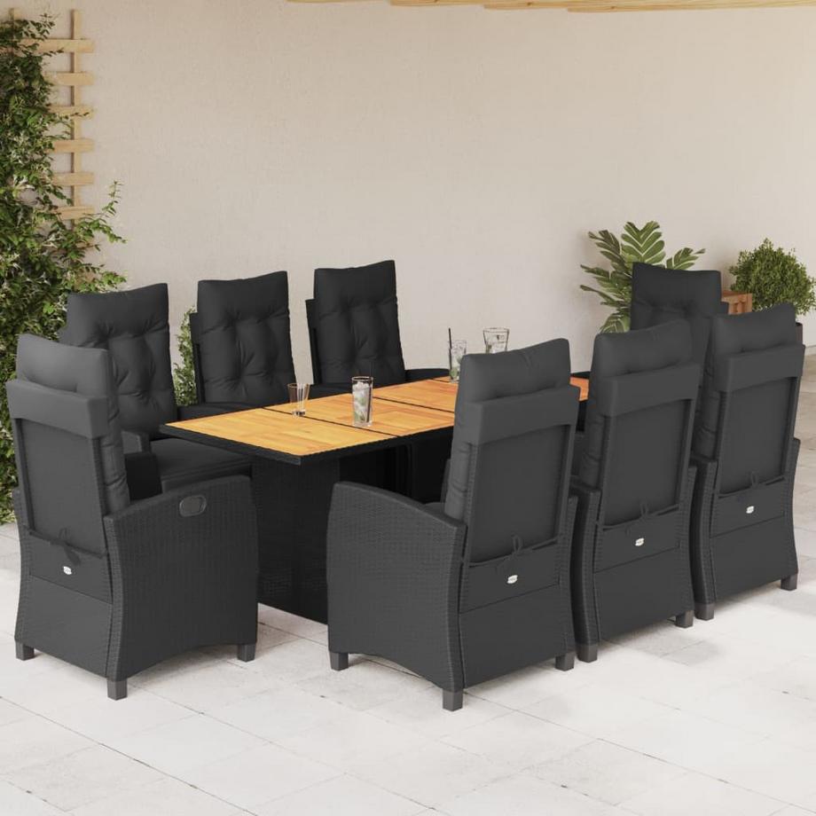 VidaXL set da pranzo da giardino Polirattan  