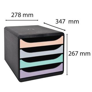 Exacompta EXACOMPTA Schubladenbox Aquarel A4+ Big Box  