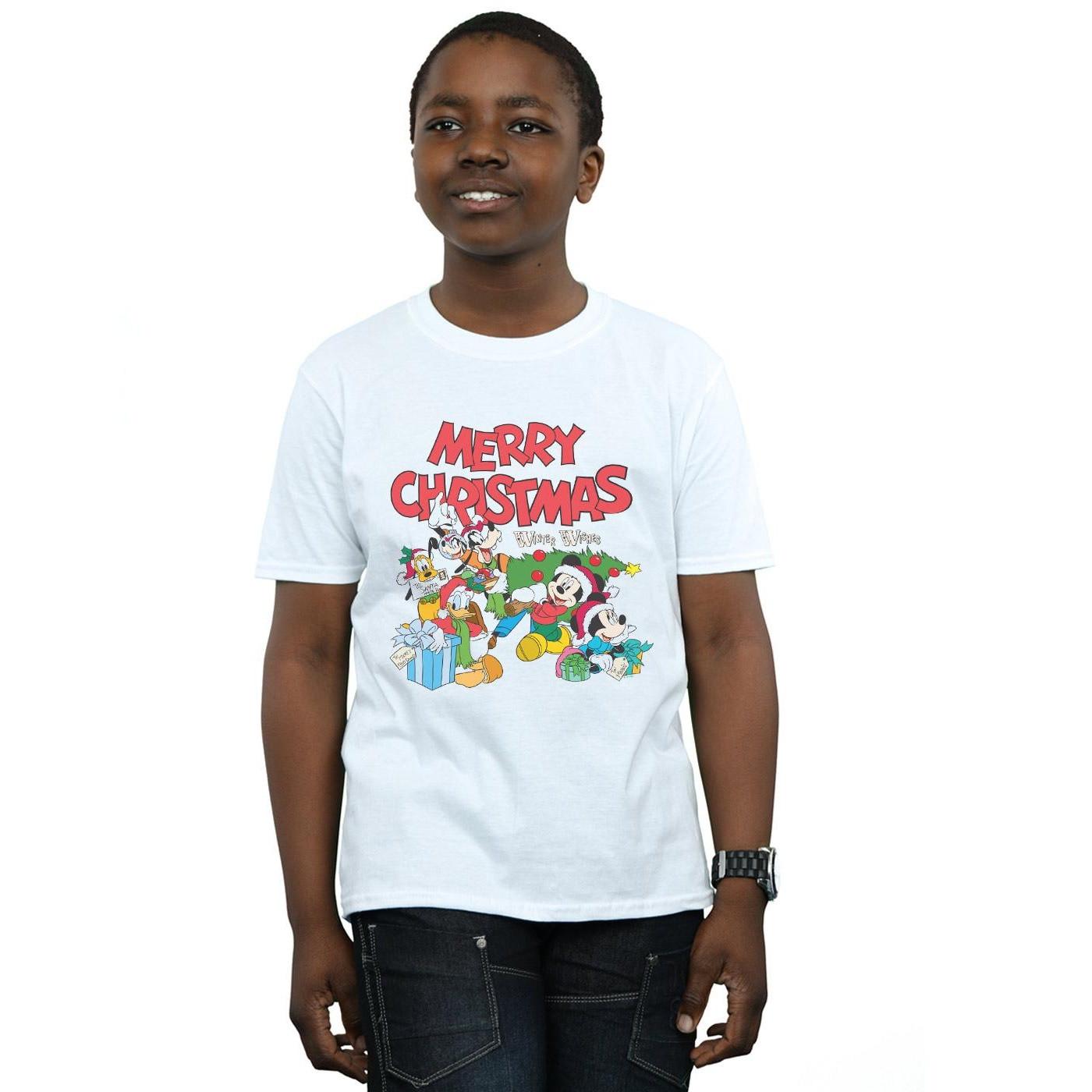 Disney  Mickey Mouse And FriendsWinter Wishes TShirt 