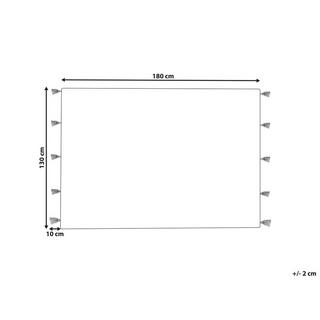 Beliani KHANDWA Couverture en Coton Boho  