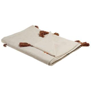 Beliani KHANDWA Couverture en Coton Boho  