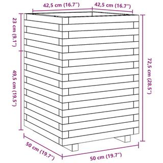 VidaXL fioriera da giardino Legno di pino  