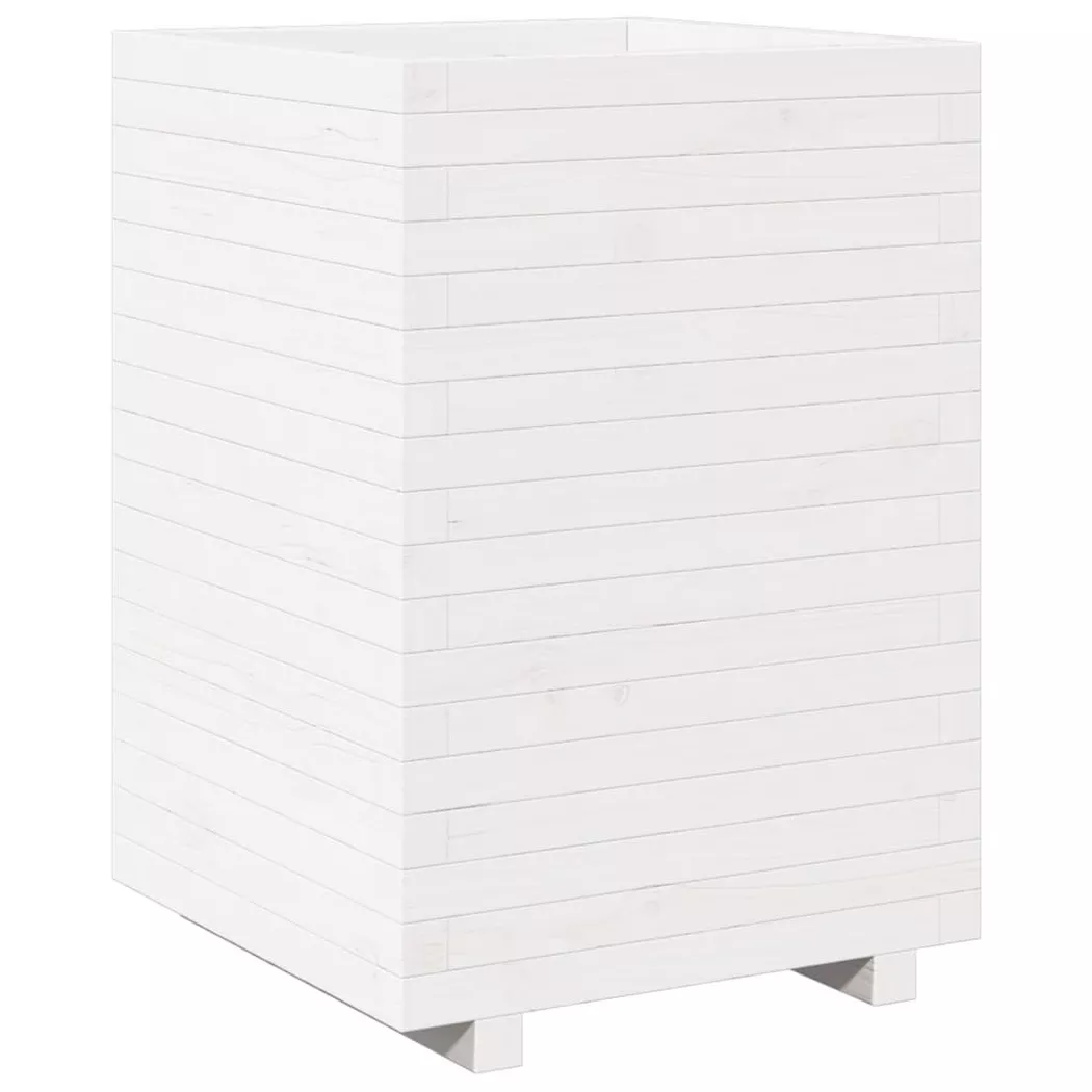 VidaXL - Jardinière bois de pin, One Size, Blanc