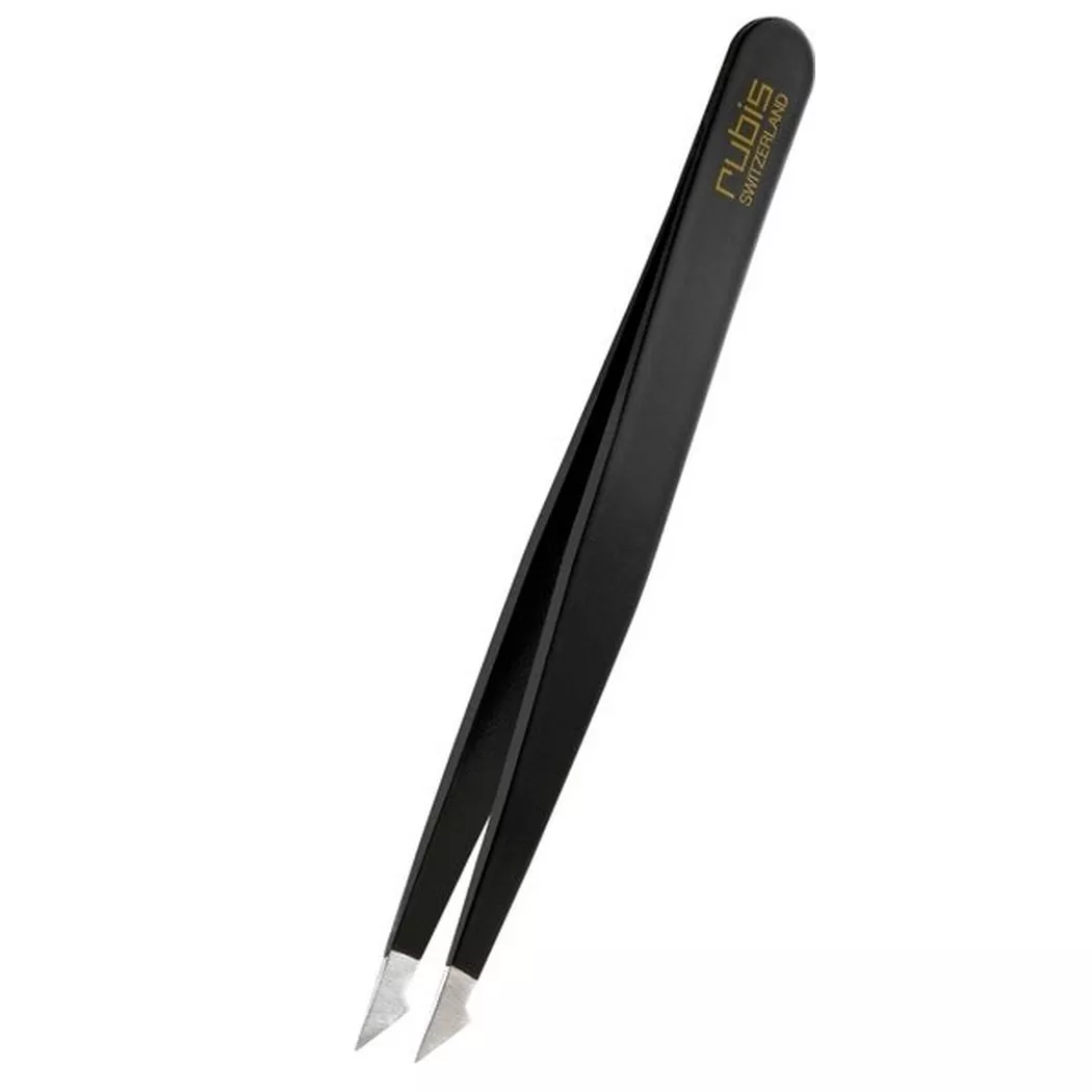 Rubis - Pinzette evolution, Inox, schwarz, 1 Stück, Schwarz Leicht