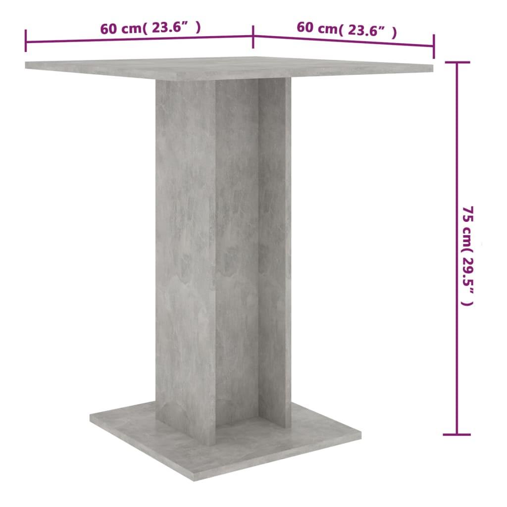 VidaXL Table de bar bois d'ingénierie  