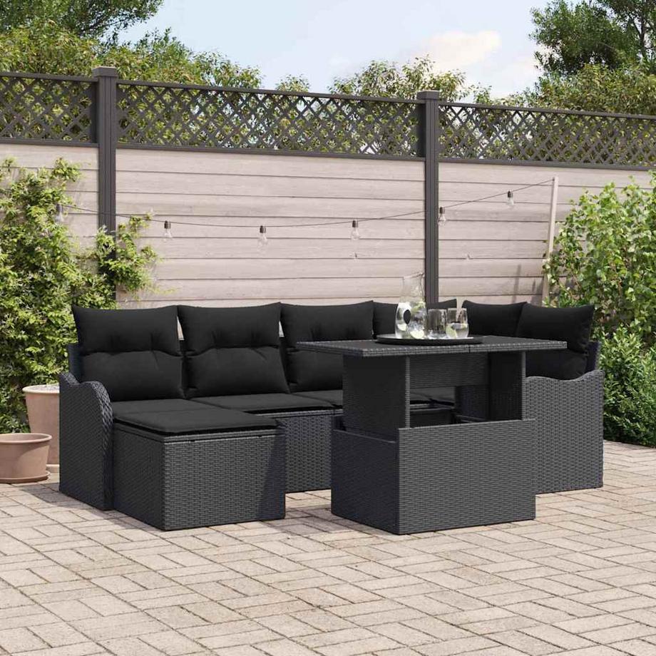 VidaXL Set di Mobili da Giardino Polyrattan  