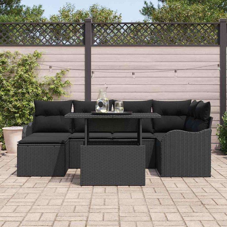 VidaXL Set di Mobili da Giardino Polyrattan  