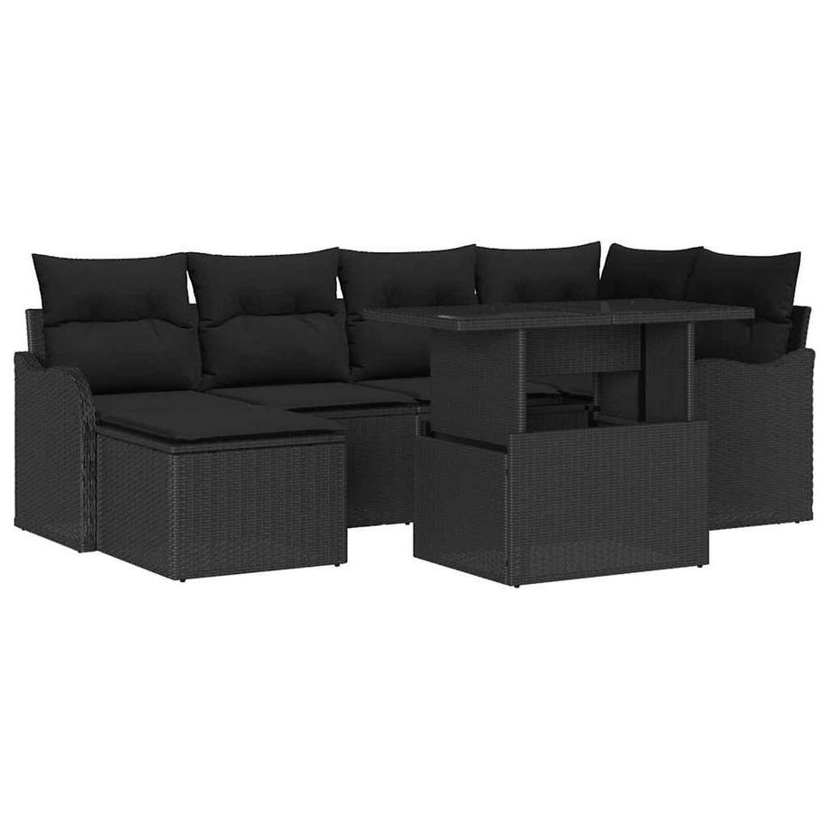 Ensemble de meubles de jardin poly rattan