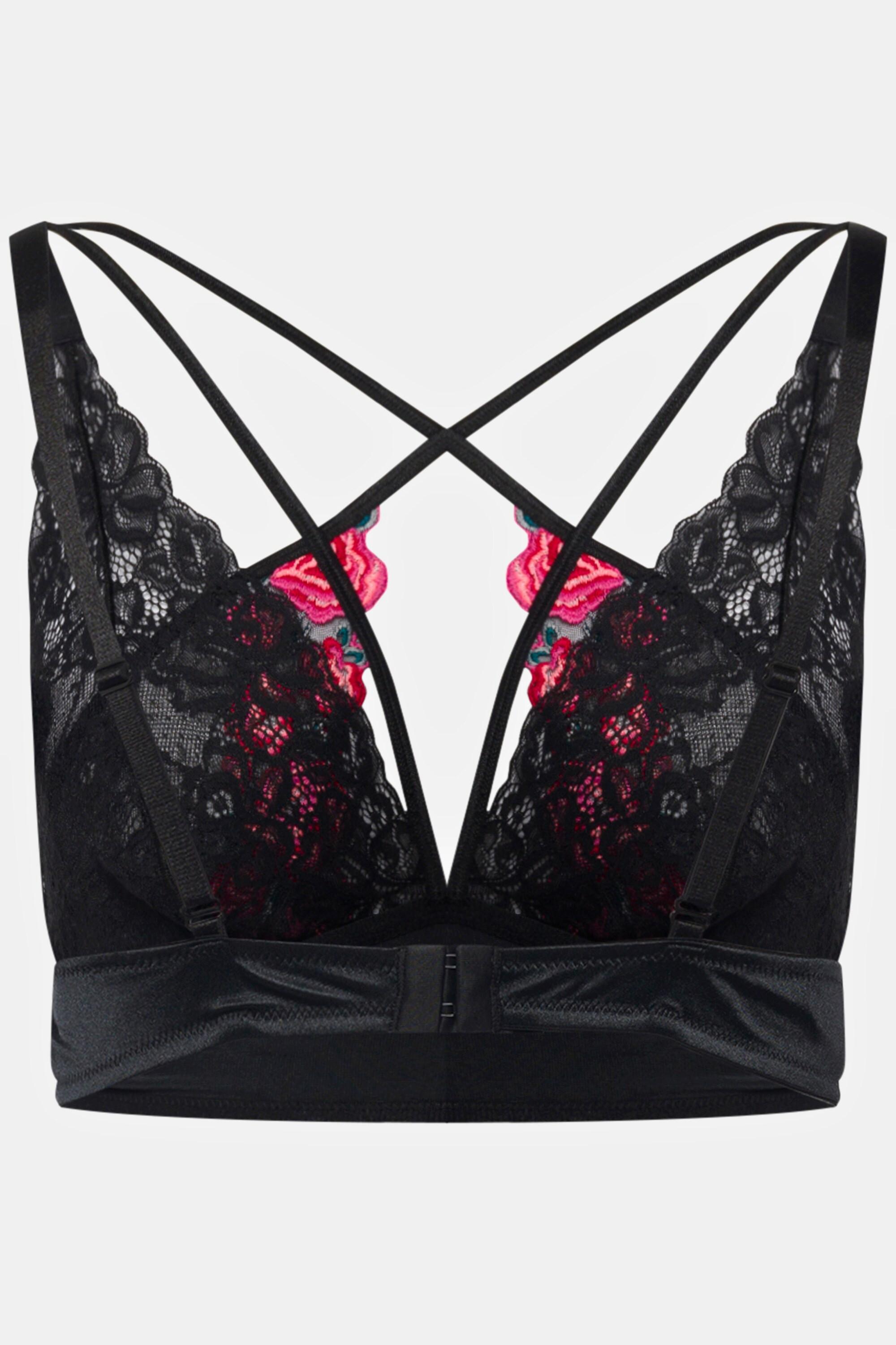 Ulla Popken Bralette Broderie Rose  