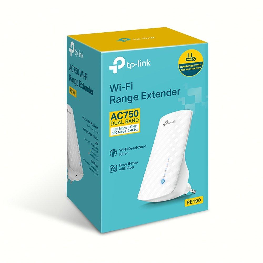 TP-Link  TP-LINK AC750 Wi-Fi Range Extender RE190 3 internal antennas 