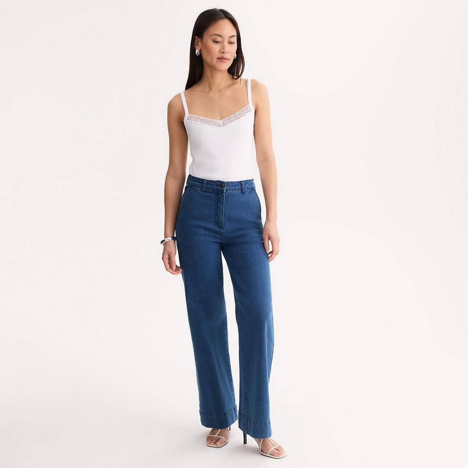 La Redoute Collections Canotta scollo a V spalline sottili  