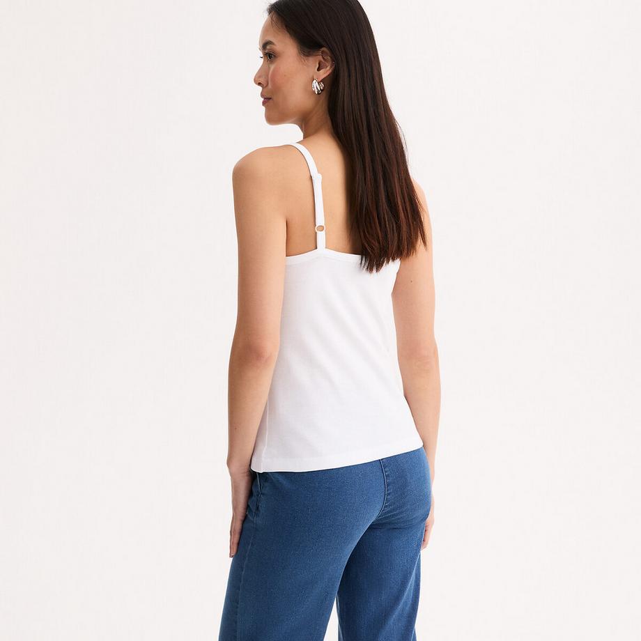 La Redoute Collections Canotta scollo a V spalline sottili  