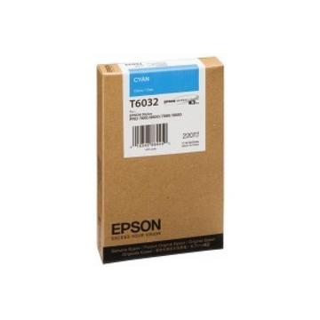 EPSON Tintenpatrone cyan T603200 Stylus Pro 7880/9880 220ml