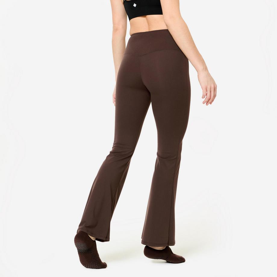 DOMYOS  Pantalon de fitness taille haute à jambes évasées 