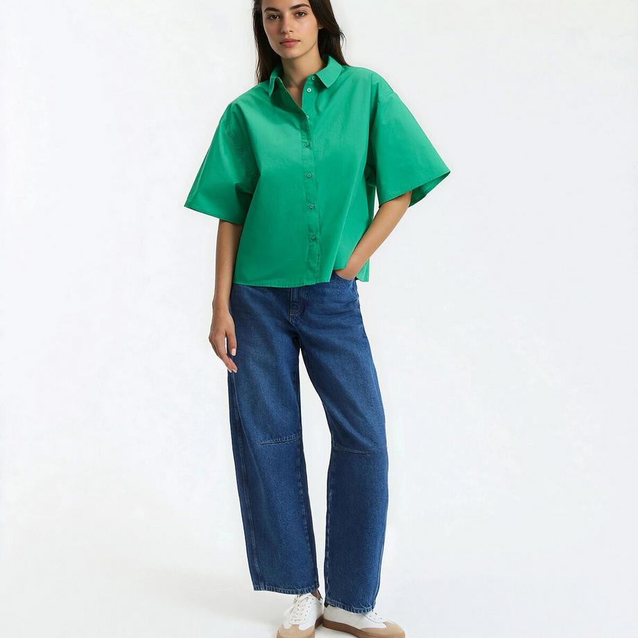 La Redoute Collections Kurzarm Hemd mit lockerer Passform  