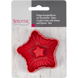 Städter Emporte-pièce avec éjecteur Étoile ondulée  