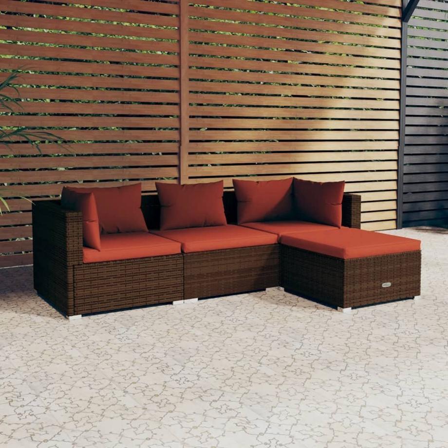VidaXL Garten-lounge-set poly-rattan  