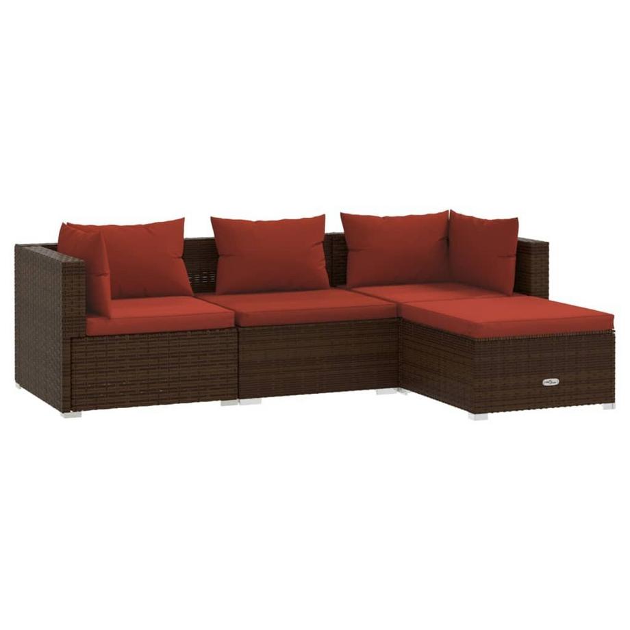 Garten-lounge-set poly-rattan