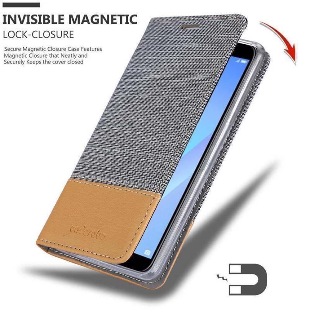 Cadorabo  Housse compatible avec Huawei Y6 PRIME - Coque de protection avec fermeture magnétique, fonction de support et compartiment pour carte 