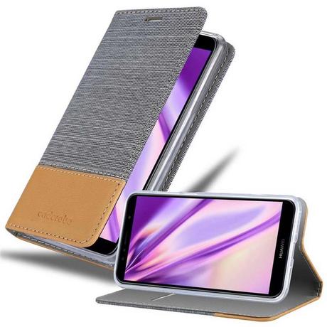 Cadorabo  Housse compatible avec Huawei Y6 PRIME - Coque de protection avec fermeture magnétique, fonction de support et compartiment pour carte 