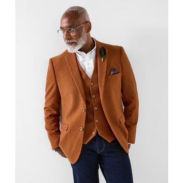 Blazer mit Rückenschlitz und Manschettendetails