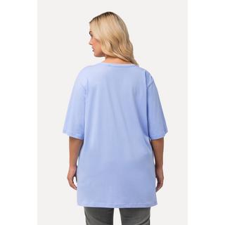 Ulla Popken  T-shirt dalle linee morbide con scollo a V e mezze maniche 