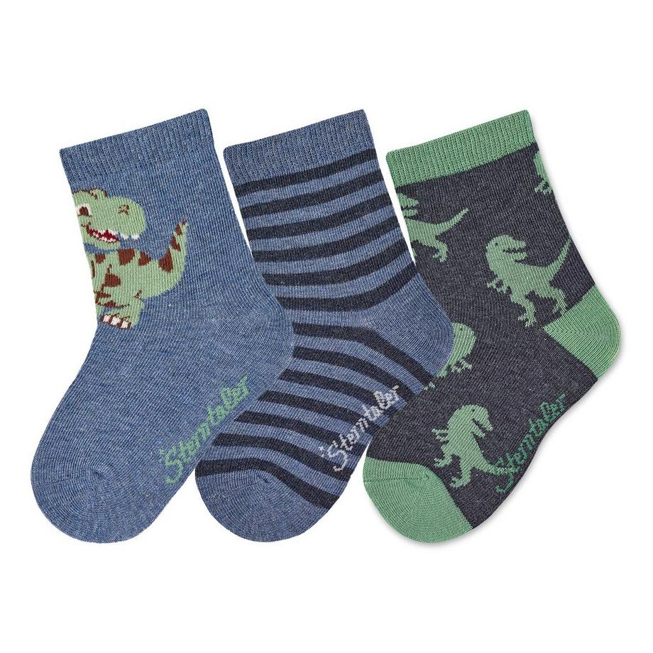 Socken 3er Pack Dino