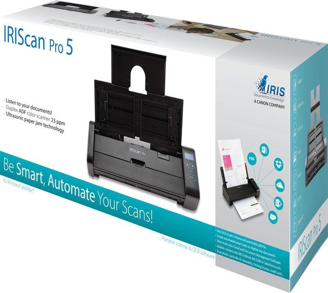 I.R.I.S.  I.R.I.S. IRIScan Pro 5 ADF-Scanner 600 x 600 DPI A4 Schwarz 