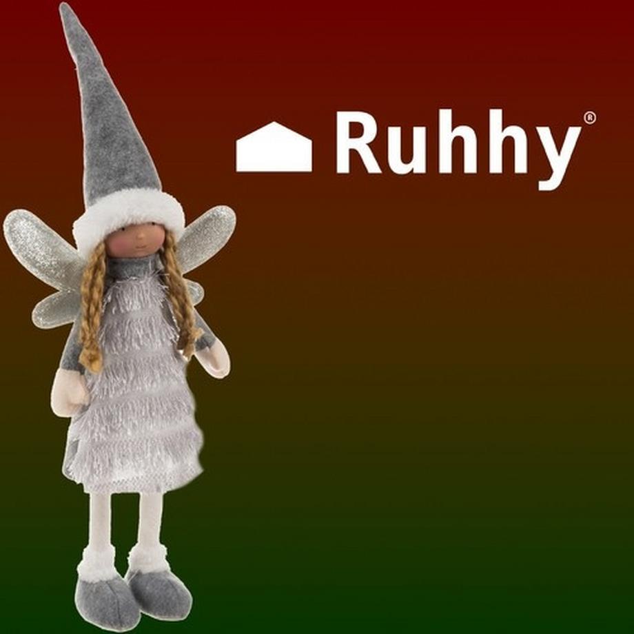 Ruhhy  Fée - figurine de Noël grise Ruhhy 22343 
