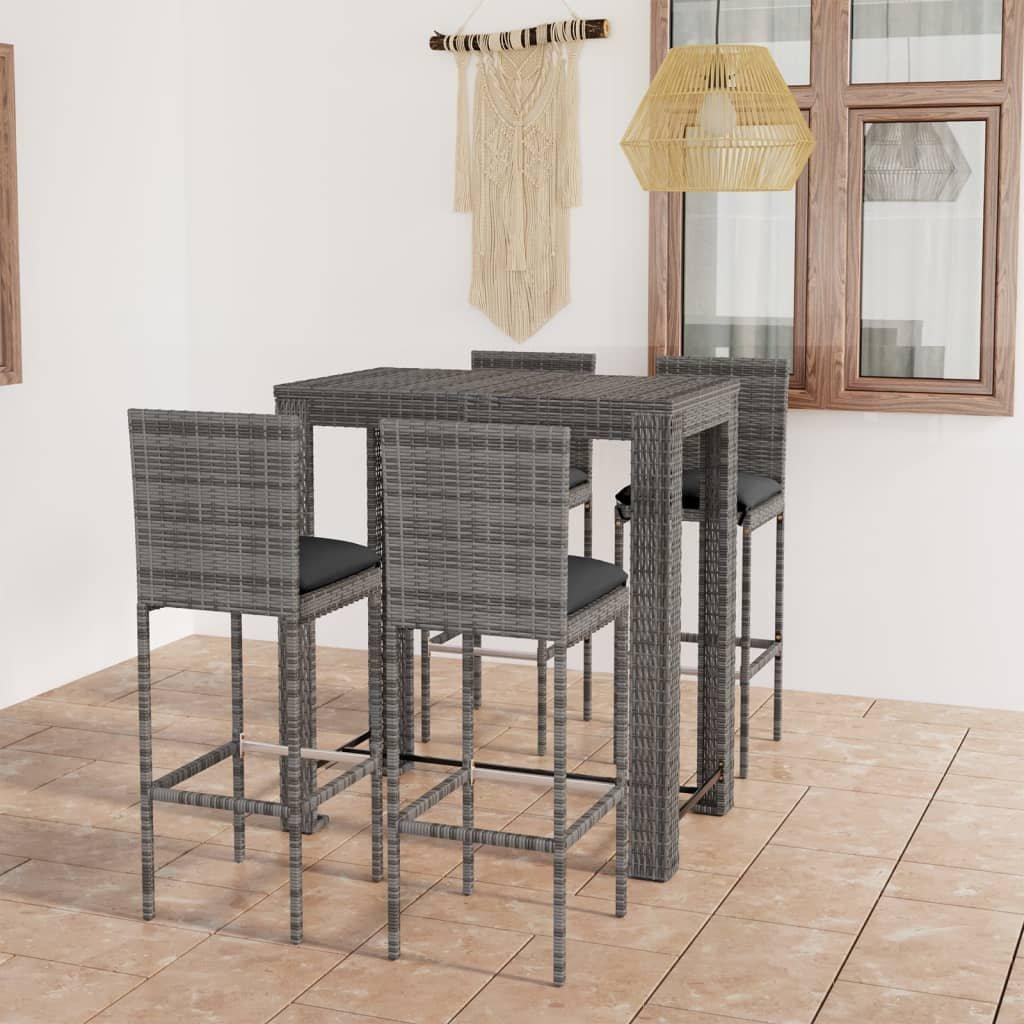 VidaXL Bar-set poly-rattan  