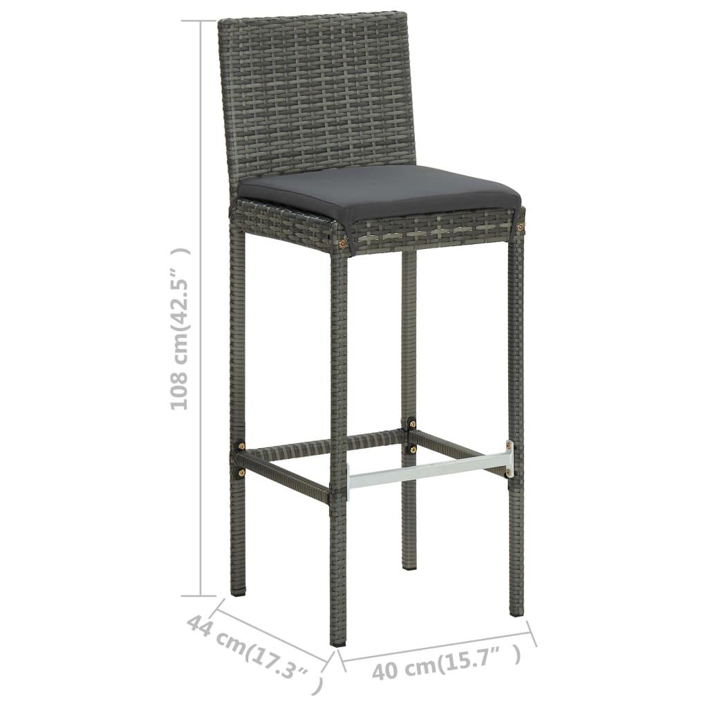 VidaXL Bar-set poly-rattan  