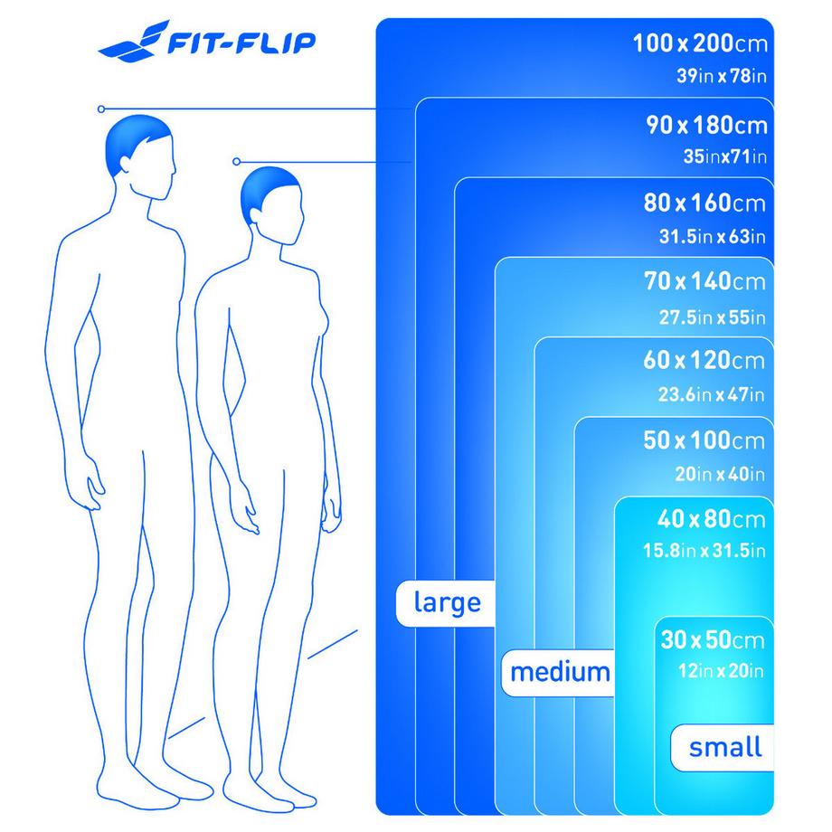 Fit Flip Handtuch schnelltrocknend mit Tasche  
