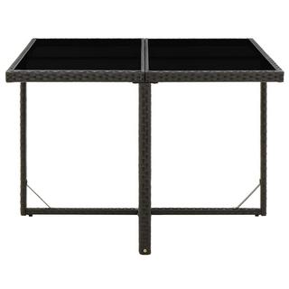 VidaXL Table de jardin rotin synthétique  