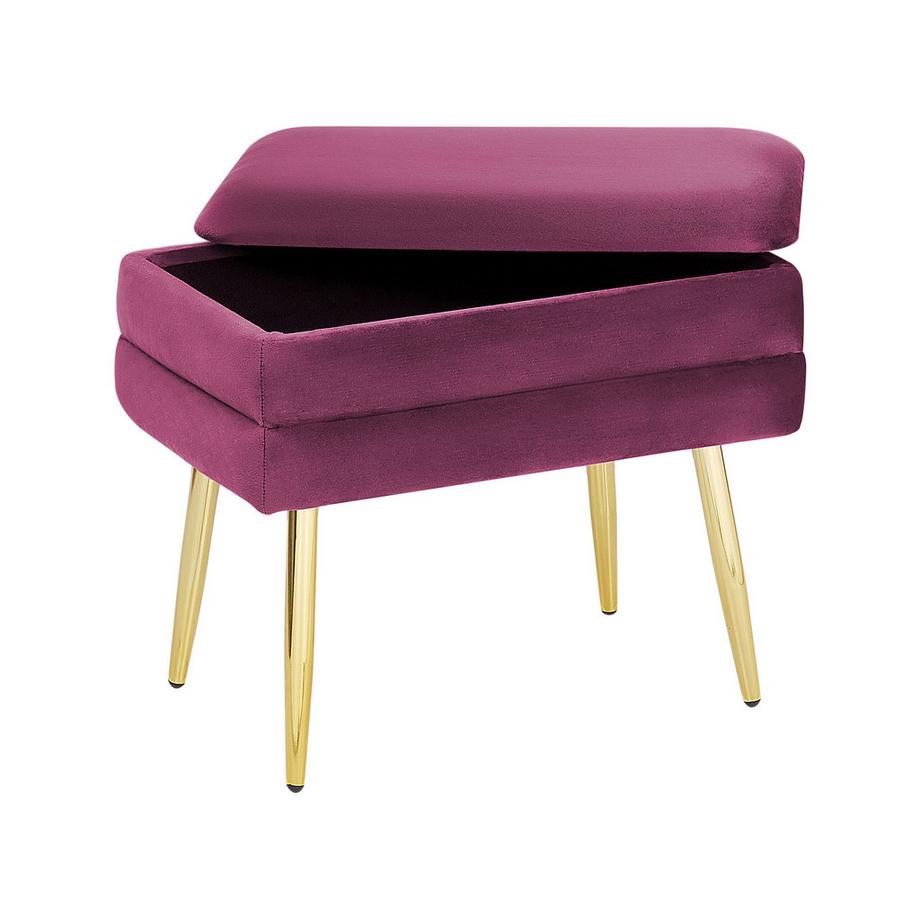 Beliani Banc de rangement en Velours Moderne ODESSA  