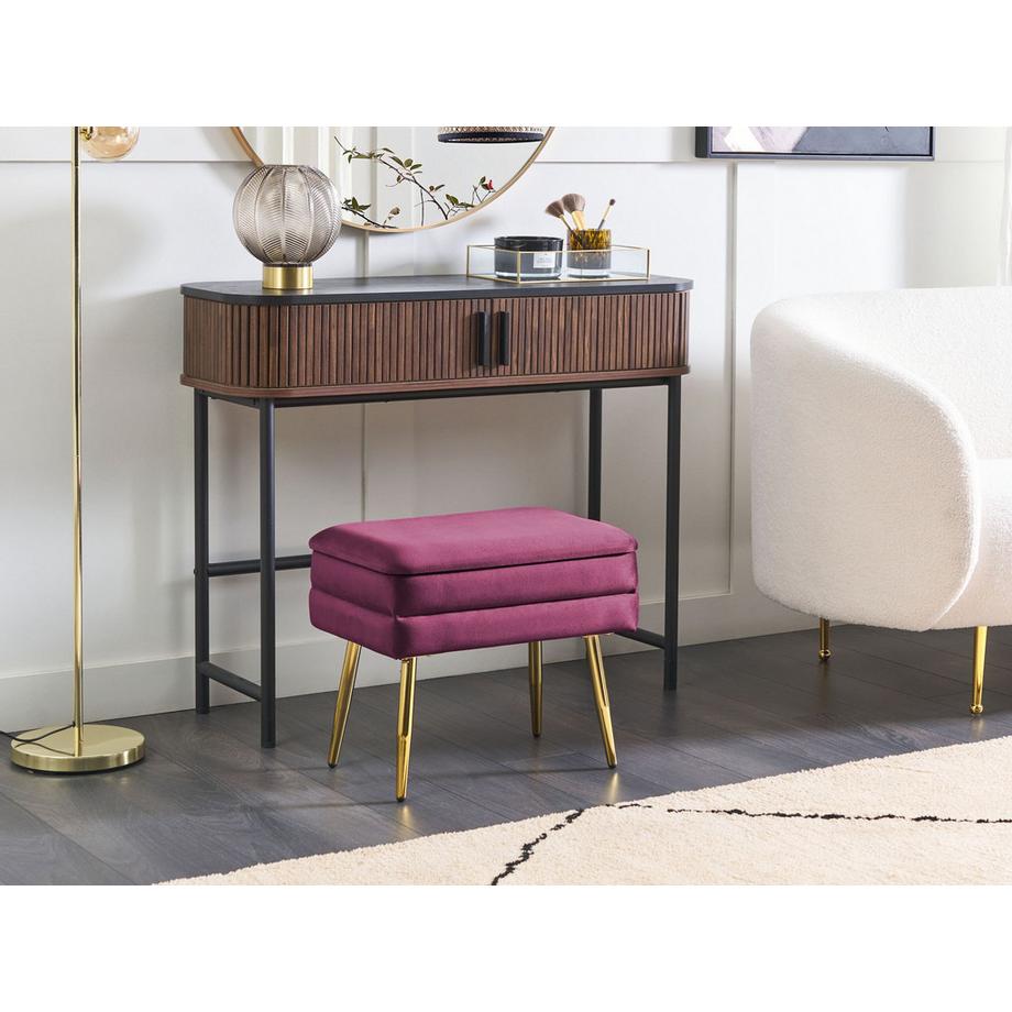 Beliani Banc de rangement en Velours Moderne ODESSA  
