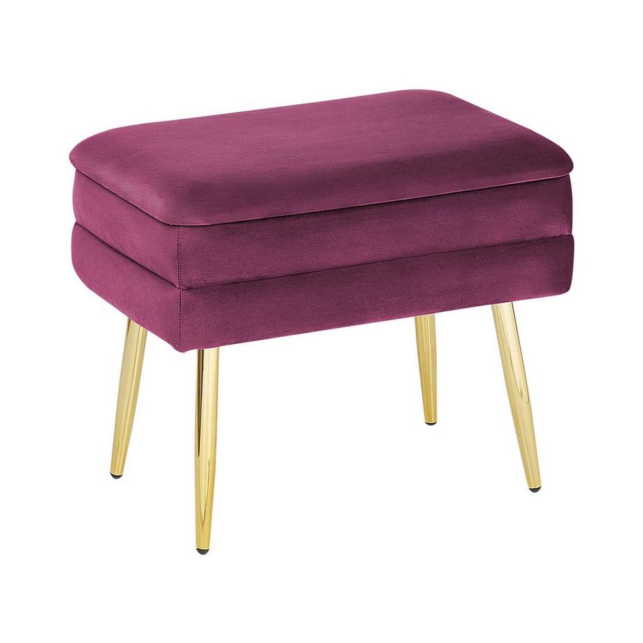 Beliani Banc de rangement en Velours Moderne ODESSA  